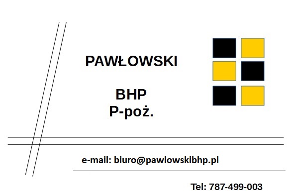 Logo firmy Pawłowski BHP ppoż.